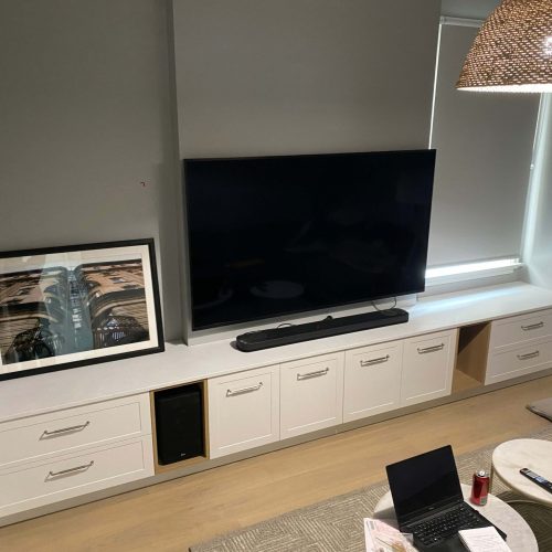 minimalist tv unit